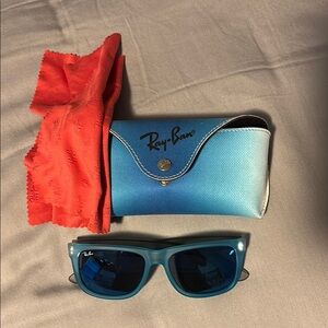 Ray-Ban Blue Sunglasses with Case